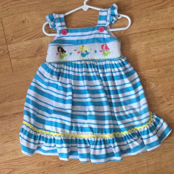 mermaid smocked dress